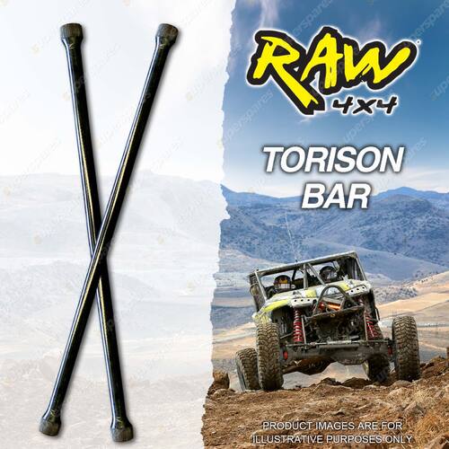 Raw 4x4 Rate Increased HD Torsion Bars for HOLDEN RODEO RA 40mm Lift LEN 1144mm