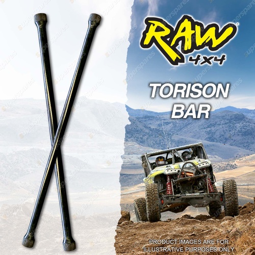 Raw Rate Increased HD Torsion Bars for ISUZU D MAX INVADER RA 40mm Lift 1144mm