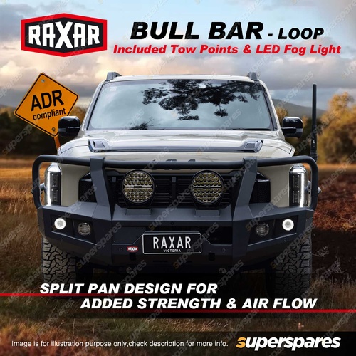 RAXAR Bull Bar with Loop & Lights & Tow Points for Kia Tasman XLINE XPRO 2025-On