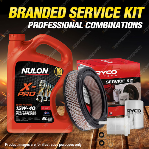 Ryco Oil Air Fuel Filter 5L XPR15W40 Engine Oil for Holden Commodore VB VC VH VK