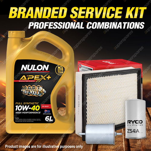 Ryco Oil Air Fuel Filter 6L APX10W40 Oil Service Kit for Volkswagen Caravelle T4