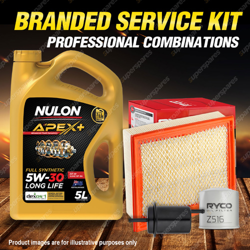 Ryco Oil Air Fuel Filter 5L APX5W30D1 Service Kit for Mazda B4000 Bravo 4.0L V6