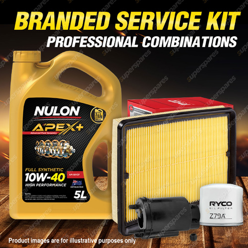 Ryco Oil Air Fuel Filter 5L APX10W40 Service Kit for Hyundai Sonata EF-B 2.4 2.7