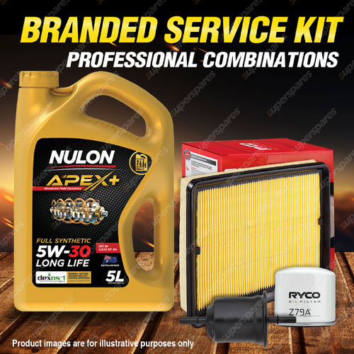 Ryco Oil Air Fuel Filter 5L APX5W30D1 Service Kit for Hyundai Trajet FO 2.7L V6