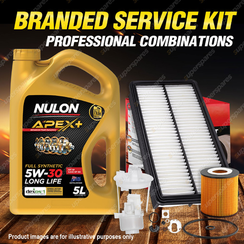 Ryco Oil Air Fuel Filter 5L APX5W30D1 Eng Oil Service Kit for Mazda 6 GG GY 2.3L