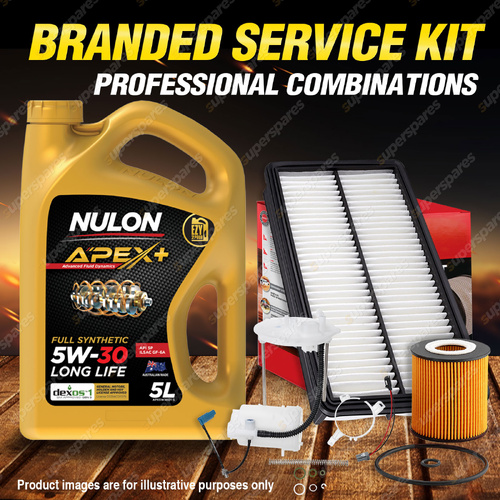 Ryco Oil Air Fuel Filter 5L APX5W30D1 Engine Oil Service Kit for Mazda 6 GH 2.5L