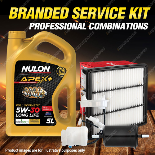 Ryco Oil Air Fuel Filter 5L APX5W30D1 Engine Oil for Hyundai Terracan HP 3.5L V6