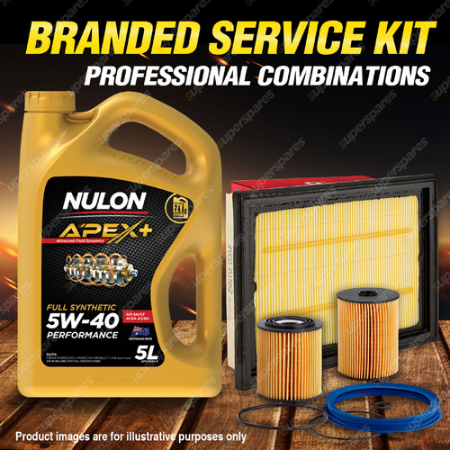 Ryco Oil Air Fuel Filter 5L APX5W40 Oil Service Kit for Mini Cooper R50 R52 1.6L