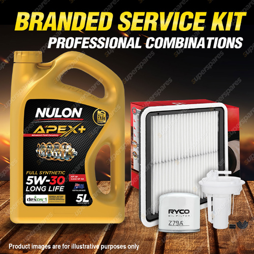 Ryco Oil Air Fuel Filter 5L APX5W30D1 Engine Oil for Subaru Outback Liberty GEN5