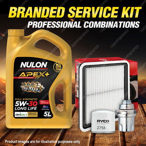 Ryco Oil Air Fuel Filter 5L APX5W30D1 Oil Service Kit for Subaru Tribeca WX8 WX9