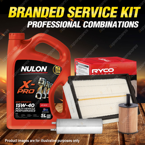 Ryco Oil Air Fuel Filter 5L XPR15W40 Service Kit for Volkswagen Kombi T5 1.9 TD