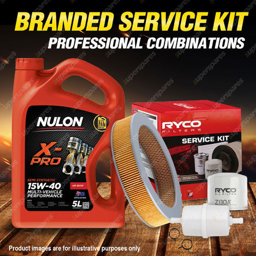 Ryco Oil Air Fuel Filter 5L XPR15W40 Oil Service Kit for Honda Accord SY SV 1.6L
