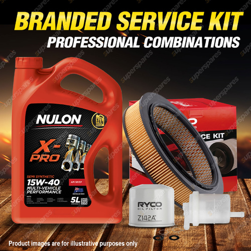 Ryco Oil Air Fuel Filter 5L XPR15W40 Service Kit for Mitsubishi Colt RB RC RD RE