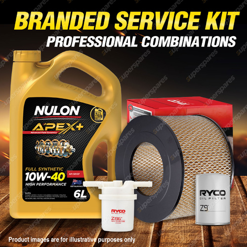 Ryco Oil Air Fuel Filter 6L APX10W40 Service Kit for Landcruiser FJ40 FJ45 FJ55