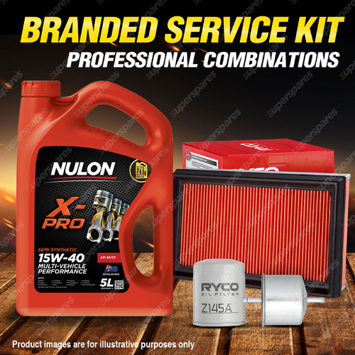 Ryco Oil Air Fuel Filter 5L XPR15W40 Oil Service Kit for Nissan Pintara R31 2.0L