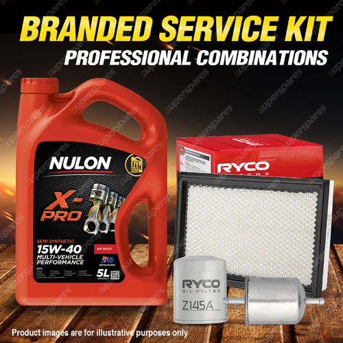 Ryco Oil Air Fuel Filter 5L XPR15W40 Service Kit for Nissan 300C Y30 Maxima J30