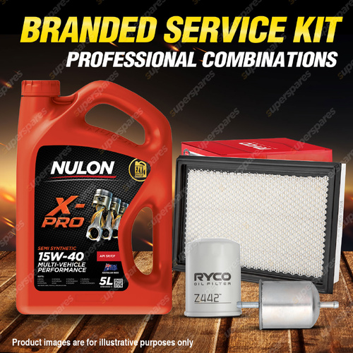 Ryco Oil Air Fuel Filter 5L XPR15W40 Oil Service Kit for Nissan NX NX-R Coupe