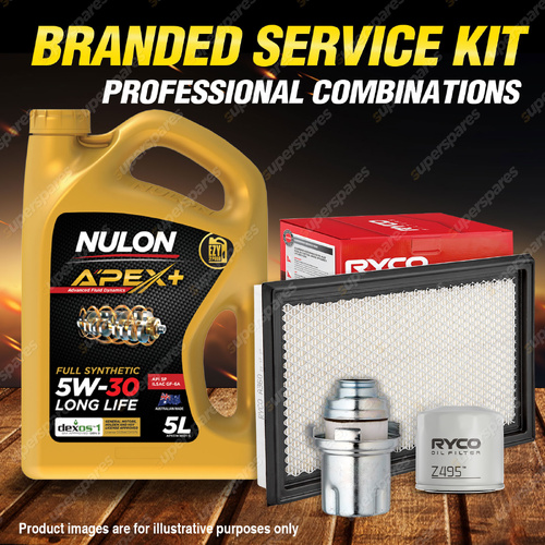 Ryco Oil Air Fuel Filter 5L APX5W30D1 Service Kit for Subaru Liberty BE BE5 B4