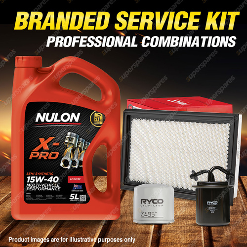 Ryco Oil Air Fuel Filter 5L XPR15W40 Service Kit for Subaru Liberty BC BD BF BG