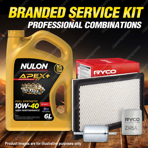 Ryco Oil Air Fuel Filter 6L APX10W40 Service Kit for Nissan Infiniti NG50 4.5L