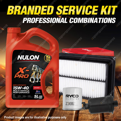 Ryco Oil Air Fuel Filter 5L XPR15W40 Service Kit for Toyota Camry SV11 SV20 21