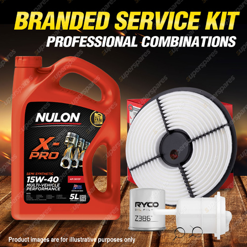 Ryco Oil Air Fuel Filter 5L XPR15W40 Service Kit for Holden Nova LE LF 1.4 1.6