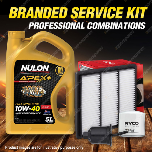 Ryco Oil Air Fuel Filter 5L APX10W40 Service Kit for Mitsubishi Challenger PA