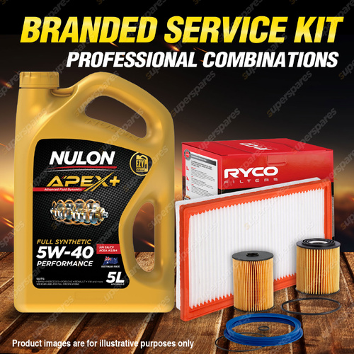 Ryco Oil Air Fuel Filter 5L APX5W40 Oil Service Kit for Mini Cooper S R53 1.6L