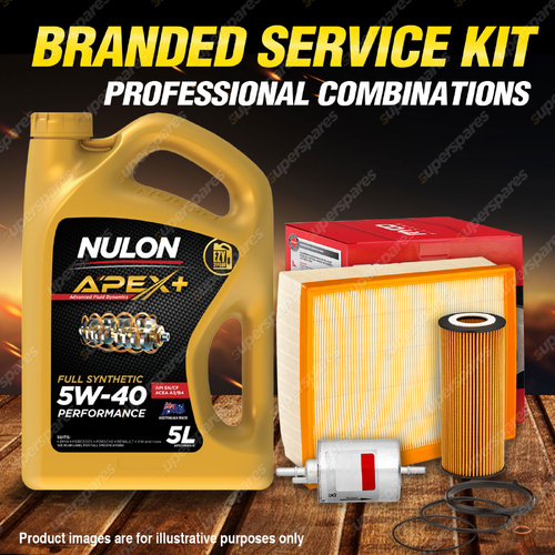 Ryco Oil Air Fuel Filter 5L APX5W40 Oil Service Kit for Audi A4 B7 3.2L V6 TFSi