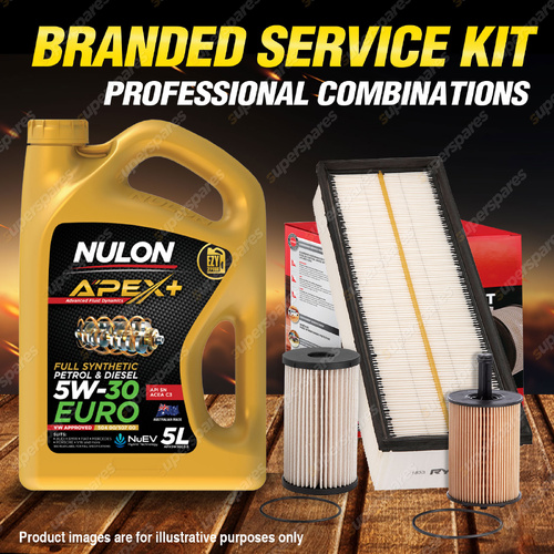 Ryco Oil Air Fuel Filter 5L APX5W30C3 Engine Oil for Volkswagen Eos 1F Tiguan 5N