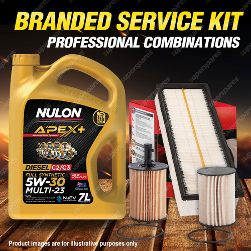 Ryco Oil Air Fuel Filter 7L APX5W30C23 Engine Oil for Volkswagen Golf 1K 1.9L TD