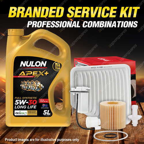 Ryco Oil Air Fuel Filter 5L APX5W30D1 Service Kit for Toyota Rav 4 GSA33 09-13