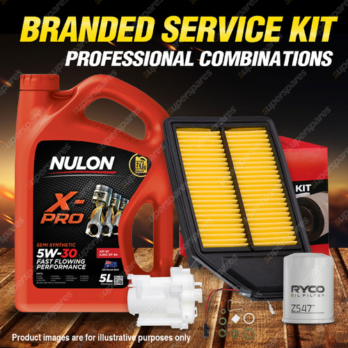 Ryco Oil Air Fuel Filter 5L XPR5W30 Eng. Oil Service Kit for Honda Jazz GD 06-08