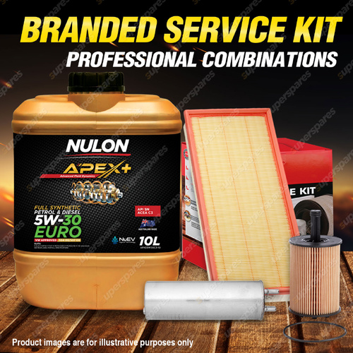 Ryco Oil Air Fuel Filter 10L APXD5W30C3 Oil Kit for Volkswagen Touareg 7L 2.5L