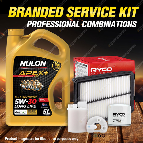 Ryco Oil Air Fuel Filter 5L APX5W30D1 Oil Kit for Hyundai ILoad TQ-V iMax TQ-W