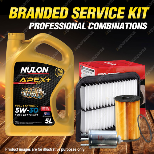 Ryco Oil Air Fuel Filter 5L APX5W30A5 Service Kit for Ford Territory SZ SZ II