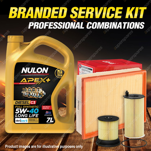 Ryco Oil Air Fuel Filter 7L APX5W40D2 Service Kit for Jeep Cherokee KK 2.8L CRD