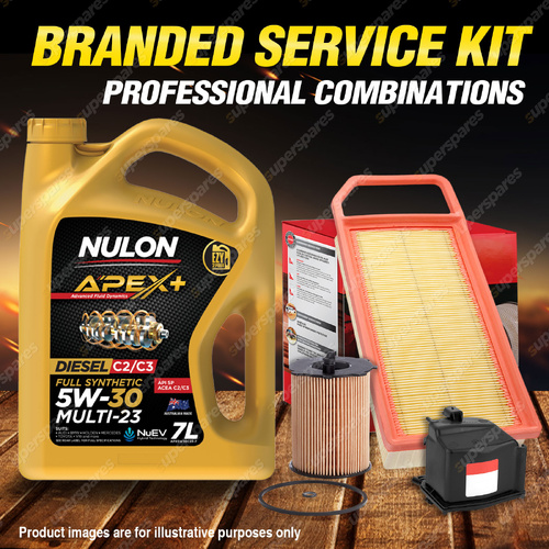 Ryco Oil Air Fuel Filter 7L APX5W30C23 Service Kit for Mini Cooper D R56 1.6L