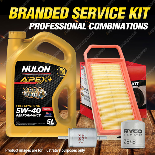 Ryco Oil Air Fuel Filter 5L APX5W40 Eng. Oil Service Kit for Peugeot 407 ST 2.2L