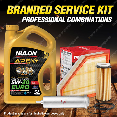 Ryco Oil Air Fuel Filter 5L APX5W30C3 Service Kit for BMW 330D E90 E92 E93 09-10