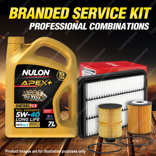 Ryco Oil Air Fuel Filter 7L APX5W40D2 Service Kit for Holden Epica EP 2.0L VDCI