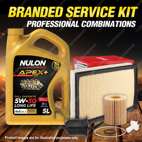 Ryco Oil Air Fuel Filter 5L APX5W30D1 Service Kit for Toyota FJ Cruiser GSJ15R