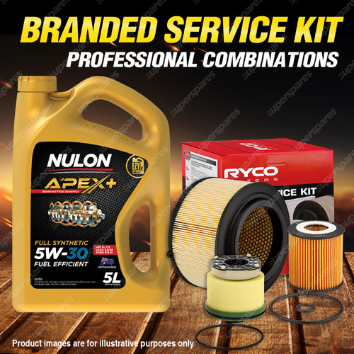 Ryco Oil Air Fuel Filter 5L APX5W30A5 Service Kit for Ford Ranger PX 2.2 3.2 TD