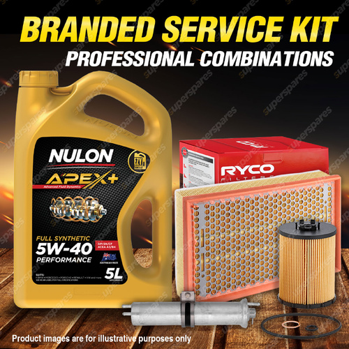 Ryco Oil Air Fuel Filter 5L APX5W40 Service Kit for BMW 740Li E65 E66 4.0L V8
