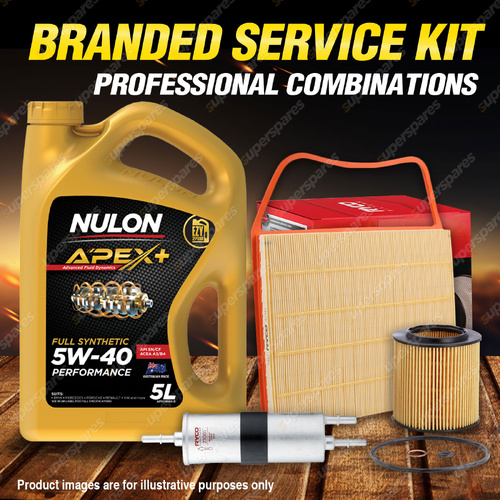 Ryco Oil Air Fuel Filter 5L APX5W40 Service Kit for BMW 135i E82 E88 3.0 08-10