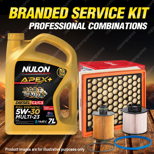 Ryco Oil Air Fuel Filter 7L APX5W30C23 Service Kit for Holden Malibu EM 2.0L CRD