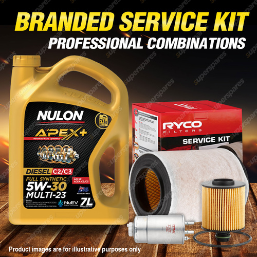Ryco Oil Air Fuel Filter 7L APX5W30C23 Oil Kit for Alfa Romeo Giulietta 2.0 TD