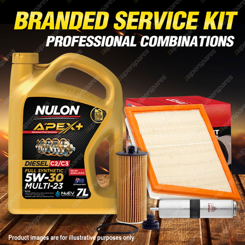 Ryco Oil Air Fuel Filter 7L APX5W30C23 Engine Oil for Mini Cooper D F55 F56 1.5L