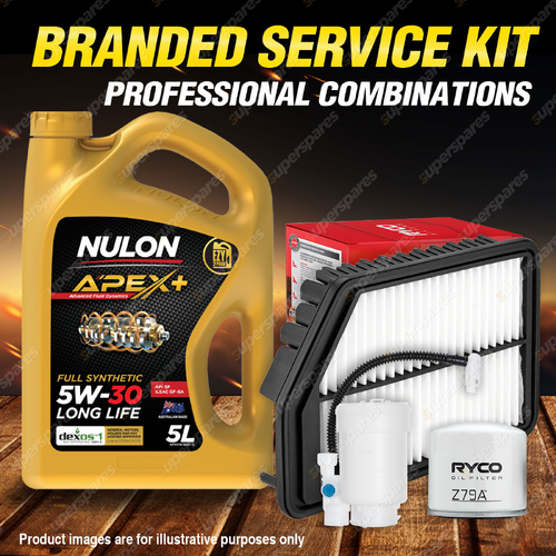 Ryco Oil Air Fuel Filter 5L APX5W30D1 Service Kit for Hyundai i30 GD 1.6 1.8 2.0