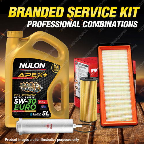 Ryco Oil Air Fuel Filter 5L APX5W30C3 Oil Service Kit for BMW X5 F15 X6 E71 F16